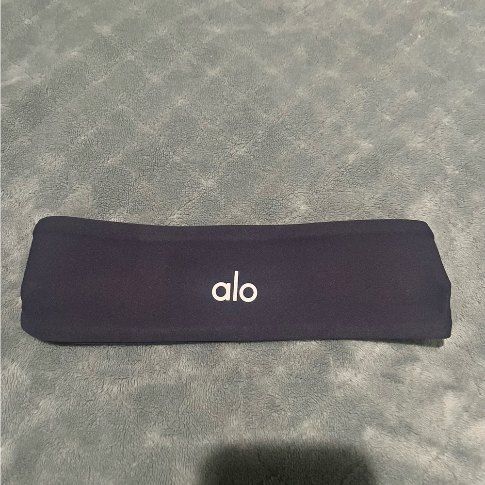 NWOT Alo Dark Navy Blue Fitness Headband‎